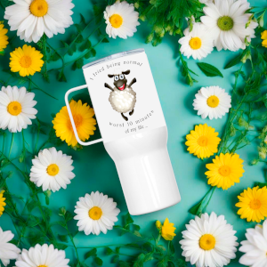I tried Being Normal... funny sheep 25oz travel mug